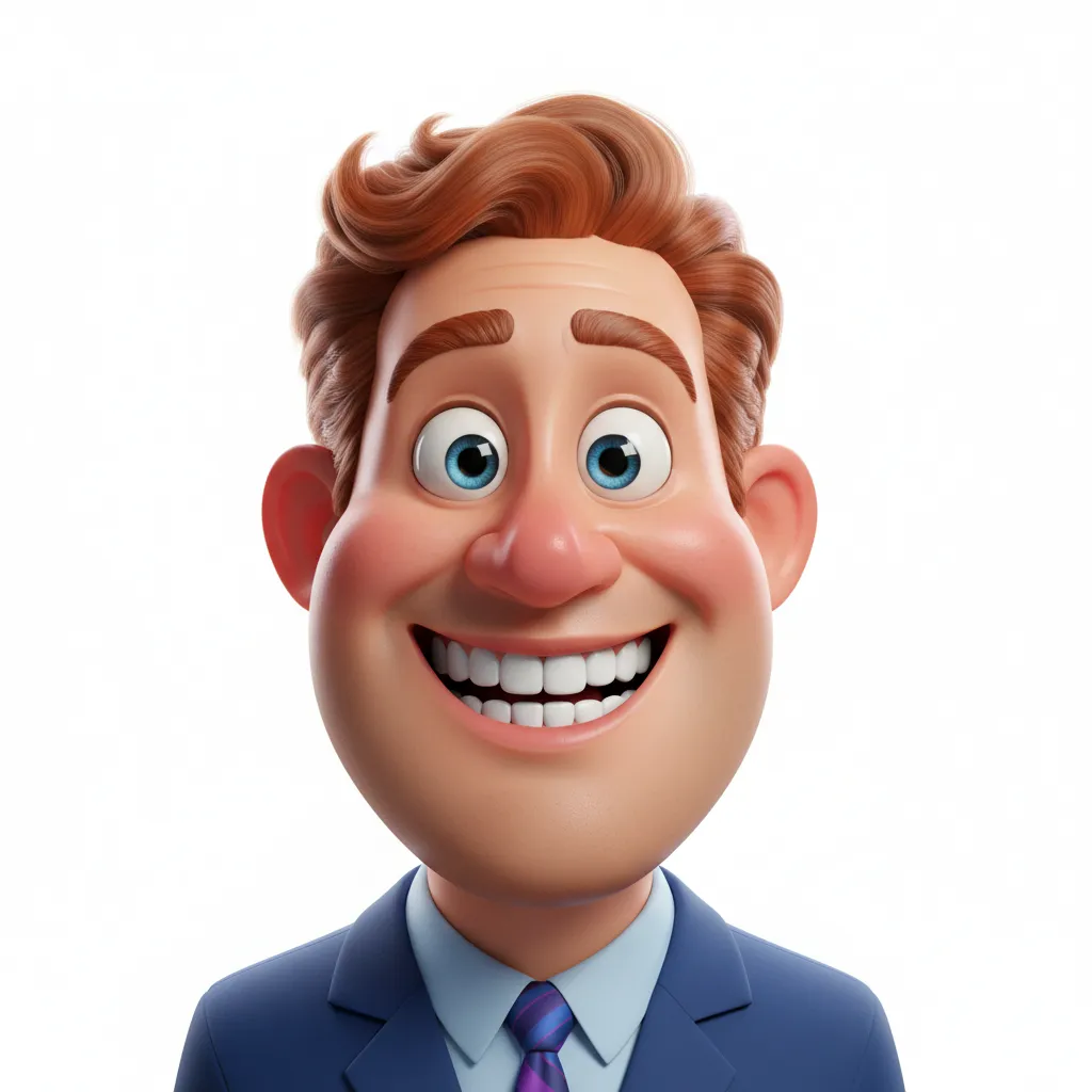 3D Render caricature style