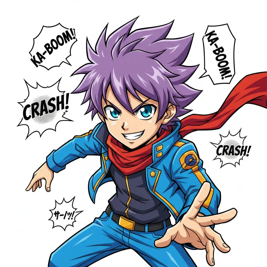 Anime caricature style